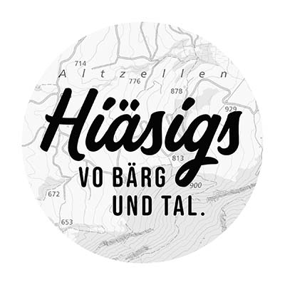 Logo Hiäsigs - vo Bärg und Tal.