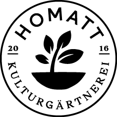Logo Kulturgärtnerei Homatt, Bio Gartencenter Ruswil